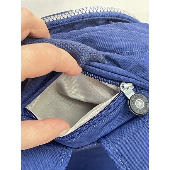 Kipling Challenger Backpack Navy Blue Nylon Travel Bag BP3761-431 EUC - Picture 12 of 14